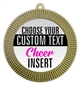 Cheer Full Color Custom Text Insert Medal