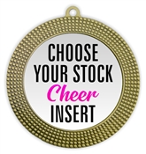 Cheer Full Color Insert Medal