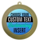 Swimming Full Color Custom Text Insert Medal