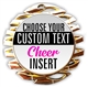 Cheer Full Color Custom Text Insert Medal