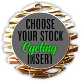 Cycling Full Color Insert Medal