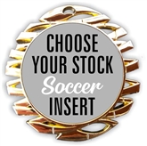 Soccer Full Color Insert Medal