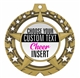 Cheer Full Color Custom Text Insert Medal