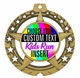 Kids Run Full Color Custom Text Insert Medal