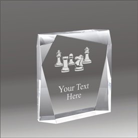 Jewel Bevel chess acrylic award