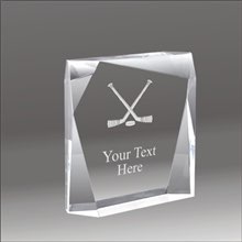 Jewel Bevel hockey acrylic award