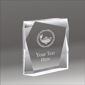 Jewel Bevel lamp of knowledge acrylic award