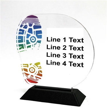 Acrylic Running Award | Full Color Running Acrylic