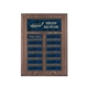 12 Plate Walnut Perpetual Plaque