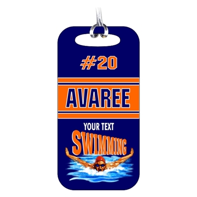 Swimming Team Bag Tag