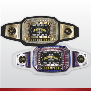 Champion Award Belt for Groomsman