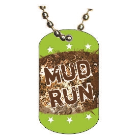 Mud Run Dog tag