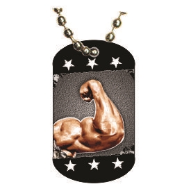 Body Building Dog tag