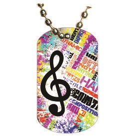 Music Dog tag