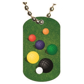 Bocce Ball Dog tag