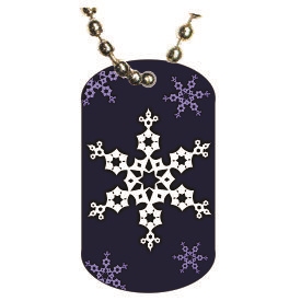 Winter Dog tag