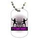 Fencing Dog tag