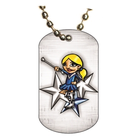 Baton Twirling Dog tag