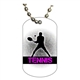 Tennis Dog tag