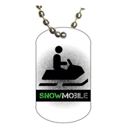 Snowmobile Dog tag