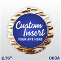 Custom Full Color Insert Medal | Custom Printed Medal | Available in a bright gold, silver or bronze finish.