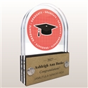 Double Pane Acrylic Graduate Trophy Award