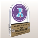 Double Pane Acrylic Graduate Trophy Award