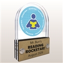 Double Pane Acrylic Reading Trophy Award