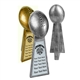 Antique Gold or Silver Fantasy Football Resin Award