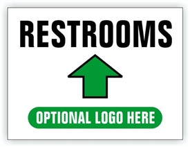 Race Event I.D. & Information Sign | Restrooms Directional