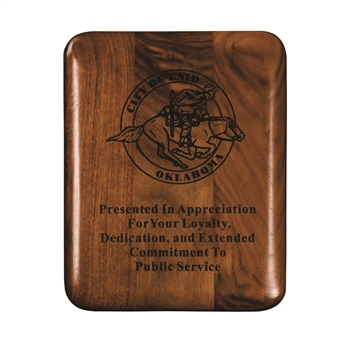 Walnut Plaque