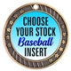 Baseball Full Color Insert Medal