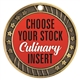 Culinary Full Color Insert Medal