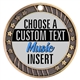 Music Full Color Custom Text Insert Medal