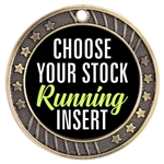 Running Full Color Insert Medal