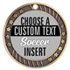 Soccer Full Color Custom Text Insert Medal