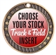 Track and Field Full Color Insert Medal