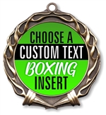 Boxing Full Color Custom Text Insert Medal