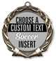 Soccer Full Color Custom Text Insert Medal