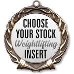 Weight Lifting Full Color Insert Medal