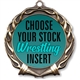 Wrestling Full Color Insert Medal