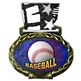 Baseball Medal in Jam Oval Insert | Baseball Award Medal