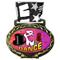 Dance Medal in Jam Oval Insert | Dance Award Medal