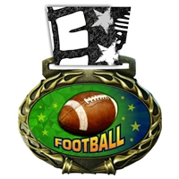 Football Medal in Jam Oval Insert | Football Award Medal