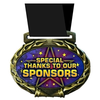 Special Thanks Medal in Jam Oval Insert | Special Thanks Award Medal