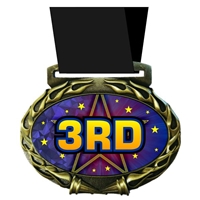 Place Medal in Jam Oval Insert | Place Award Medal