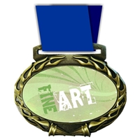 Fine Art Medal in Jam Oval Insert | Fine Art Award Medal