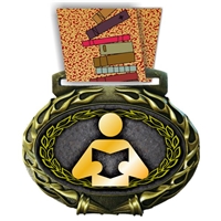 Reading Medal in Jam Oval Insert | Reading Award Medal