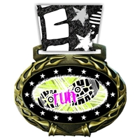 Running Medal in Jam Oval Insert | Running Award Medal