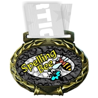 Spelling Bee Medal in Jam Oval Insert | Spelling Bee Award Medal